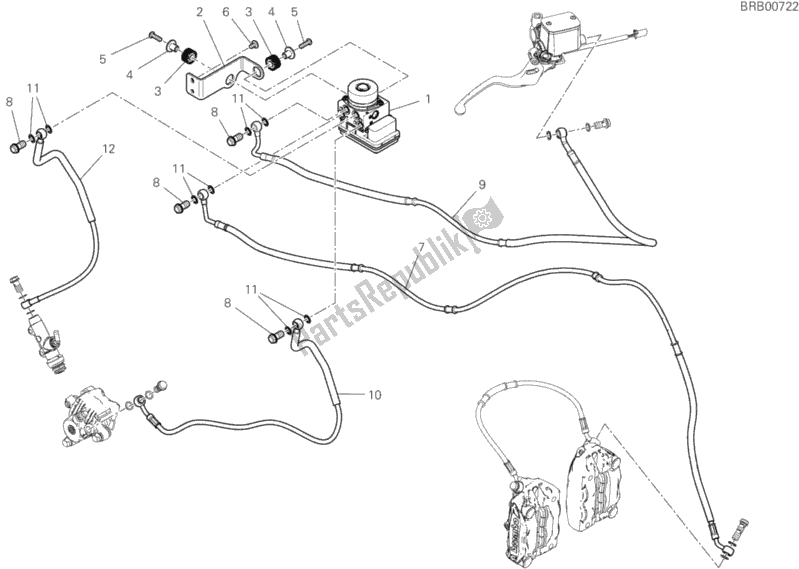 All parts for the Braking System Abs of the Ducati Scrambler 1100 Sport PRO 2020